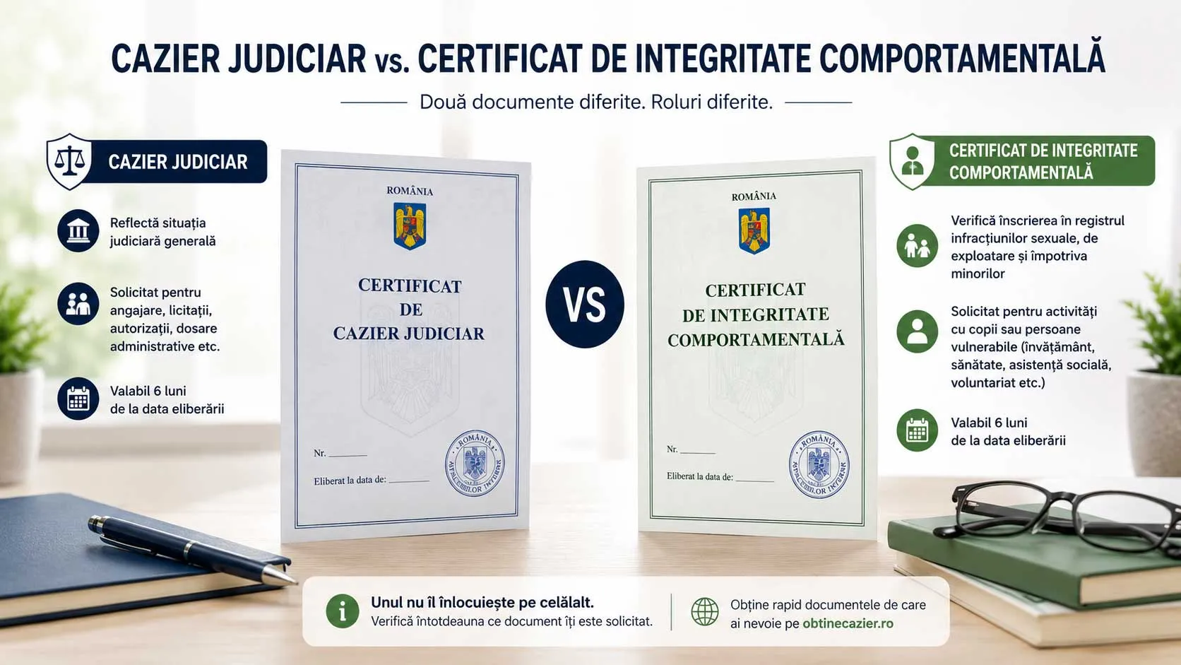Diferența dintre cazierul judiciar și certificatul de integritate comportamentală