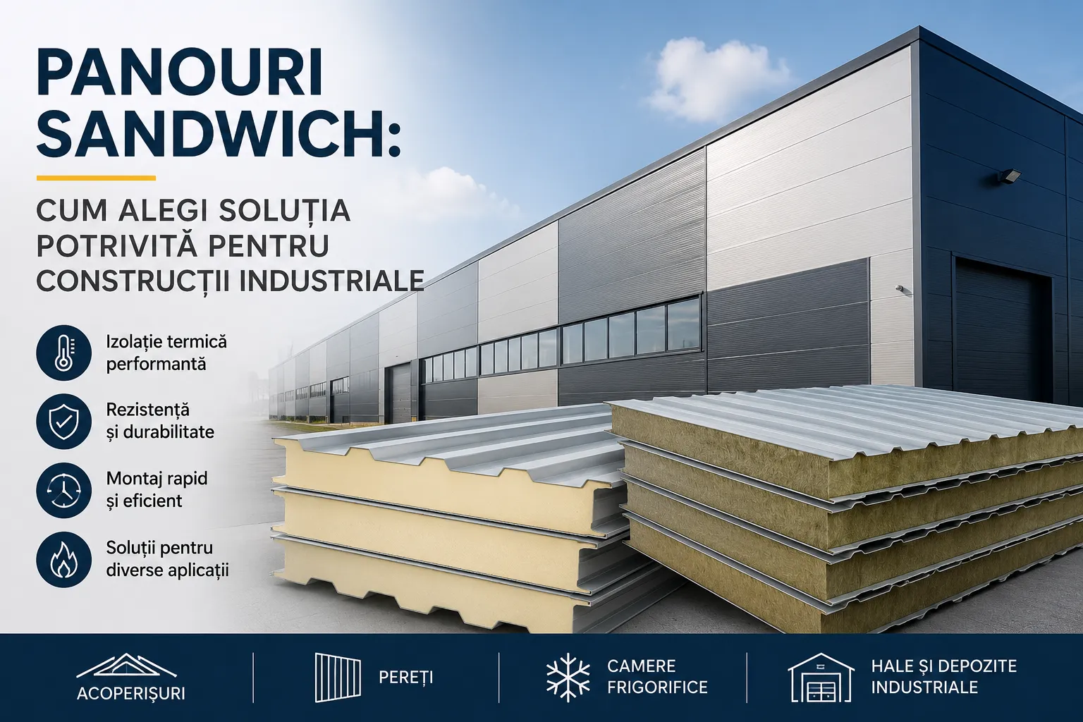 Panouri sandwich: cum alegi soluția potrivită pentru construcții industriale — Cluj Napoca NEWS