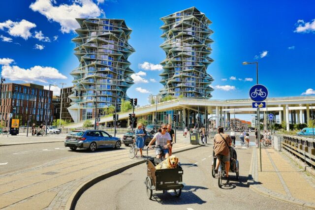 Photo future urban living