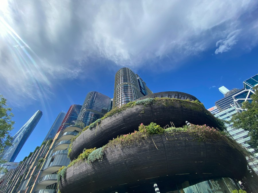 Photo future urban living