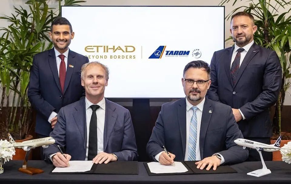 Parteneriat ETHIAD și TAROM. Mircea Cotoros: acest codeshare cu Etihad extinde acoperirea internațională a TAROM. — Cluj Napoca NEWS